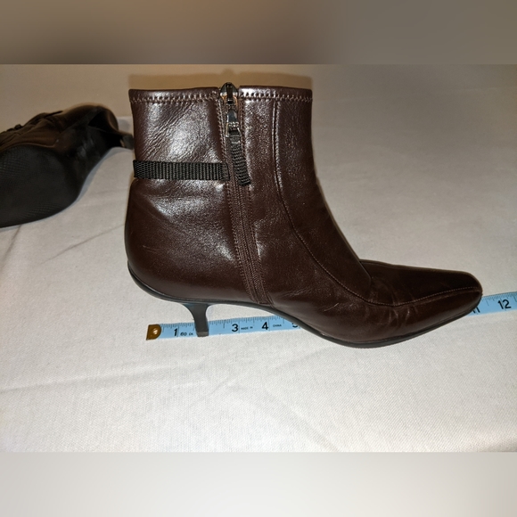 Prada brown leather ankle boot. 38.5 / 8.5. Great condition! Sooo soft. - Picture 7 of 15